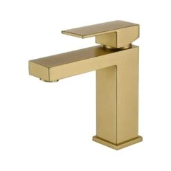 Gold Bathroom Faucet, Faucet For Bathroom Sink, Gold Single Hole Bathroom Faucet Modern Single Handle Basin Faucet