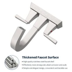 4 In. Center-Set 2-Handle Bathroom Sink Faucet In Brushed Nickel -Tahanbath brushed nickel centerset bathroom faucets x dr 4072 np 44 1000