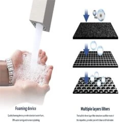 4 In. Center-Set 2-Handle Bathroom Sink Faucet In Brushed Nickel -Tahanbath brushed nickel centerset bathroom faucets x dr 4072 np 76 1000