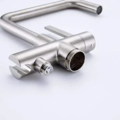 1-Handle Freestanding Tub Faucet With Hand Shower With Waterfall In Brushed Nickel -Tahanbath brushed nickel claw foot tub faucets q pzz 8008bn c3 1000