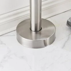 Single-Handle Free Standing Waterfall Tub Filler Bathroom Tub Faucet With Handheld Shower In Brushed Nickel -Tahanbath brushed nickel claw foot tub faucets q xy hs217n 1f 1000