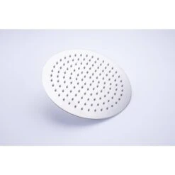 3-Spray Pattern With 2.5 GPM 10 In. Wall Mount Shower System Set Dual Shower Heads With Handheld Spray In Brushed Nickel -Tahanbath brushed nickel dual shower heads w1194 d96202bn zq c3 1000