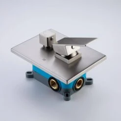 3-Spray Patterns With 2.5 GPM 12 In. Ceiling Mount Dual Shower Heads In Brushed Nickel -Tahanbath brushed nickel dual shower heads w1194 d97205bn kxc 4f 1000