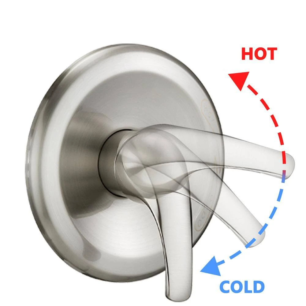 7-Spray Fixed And Handheld Shower Head Stainless Steel Slide Bar Combo In Brushed Nickel 1.8 GPM 4 7-Spray Fixed And Handheld Shower Head Stainless Steel Slide Bar Combo In Brushed Nickel 1.8 GPM - Image 4