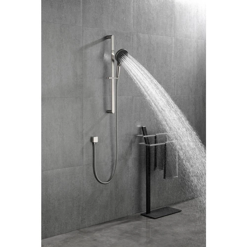 3-Spray Wall Mount Handheld Shower Head 1.8 GPM In Brushed Nickel 5 3-Spray Wall Mount Handheld Shower Head 1.8 GPM In Brushed Nickel - Image 5