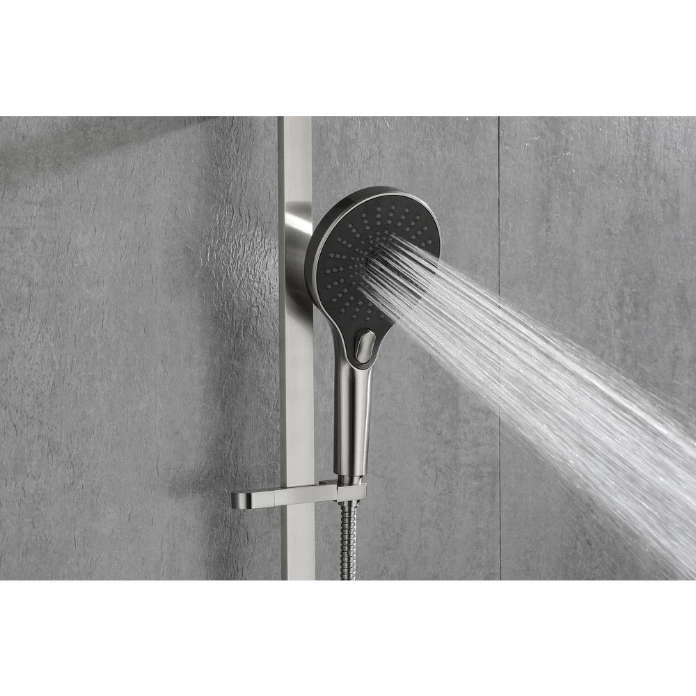 3-Spray Wall Mount Handheld Shower Head 1.8 GPM In Brushed Nickel 3 3-Spray Wall Mount Handheld Shower Head 1.8 GPM In Brushed Nickel - Image 3