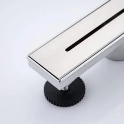 2.75 In. W X 12 In. D Stainless Steel Decorative Drain Cover With Brushed Nickel -Tahanbath brushed nickel shower drains q pzz 7006bn 12 4f 1000