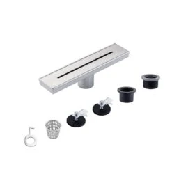 2.75 In. W X 12 In. D Stainless Steel Decorative Drain Cover With Brushed Nickel