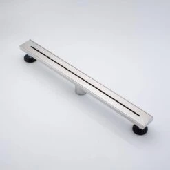 2.75 In. W X 24 In. D Stainless Steel Decorative Drain Cover With Brushed Nickel -Tahanbath brushed nickel shower drains q pzz 7006bn 24 1f 1000