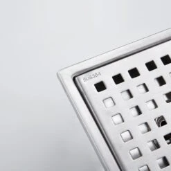 6 Inch Grid Shower Floor Drain -Tahanbath brushed nickel shower drains z w928p199085 1f 1000