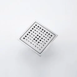 6 Inch Grid Shower Floor Drain -Tahanbath brushed nickel shower drains z w928p199085 fa 1000