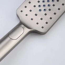 Rainfall 12 In. Square Shower Head Combo Set With Rough-in Valve Body And Trim Included In Brushed Nickel 11 Rainfall 12 In. Square Shower Head Combo Set With Rough-in Valve Body And Trim Included In Brushed Nickel -Tahanbath brushed nickel shower faucets w1194 d97202bn kxc 1f 1000