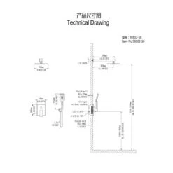 Single-Handle 3-Spray Patterns Anti-scald Shower Fixtures With Rough-In Pressure Balanced Valve In Brushed Nickel -Tahanbath brushed nickel shower faucets w1194 d98102bn kxc c3 1000