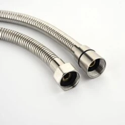 1-Spray Patterns Dual Wall Mount With Shower Head 1.5GPM, In Brushed Nickel -Tahanbath brushed nickel tahanbath dual shower heads y w928104823 1f 1000