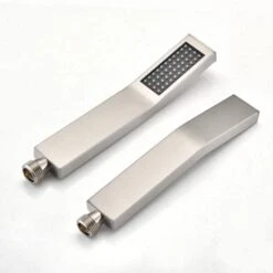 12 In. Rain Shower Head Systems 1-Spray Patterns Shower Head With Dual Wall Mount 2.2 Gpm In Brushed Nickel -Tahanbath brushed nickel tahanbath dual shower heads y w92864298 4f 1000