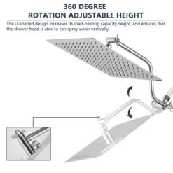 7-spray Dual Shower Head And Handheld Shower Head In Brushed Nickel -Tahanbath brushed nickel tahanbath dual shower heads z hs281 66c 31 1000