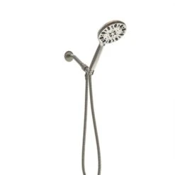 7-Spray 4.7 In. Wall Mount 1.8 GPM Dual Shower Head And Handheld Shower Head In Brushed Nickel