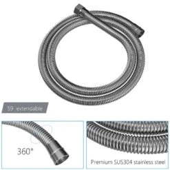 1-Spray 10 In. 1.8 GPM Dual Ceiling Mount Shower Head And Handheld Shower Head In Brushed Nickel 12 1-Spray 10 In. 1.8 GPM Dual Ceiling Mount Shower Head And Handheld Shower Head In Brushed Nickel -Tahanbath brushed nickel tahanbath dual shower heads z w124382454 44 1000