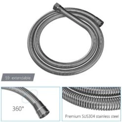 1-Spray 1.8 GPM Ceiling Mount Dual Shower Head And Handheld Shower Head In Brushed Nickel -Tahanbath brushed nickel tahanbath dual shower heads z w124382456 44 1000