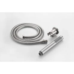 Wall Mounted Shower Dual Faucet Set For Bathroom With High Pressure 2-GPM 10 In. Stainless Steel Rain Shower Head -Tahanbath brushed nickel tahanbath dual shower heads z w2287p182585 1f 1000