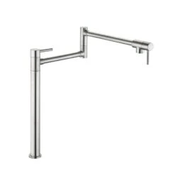 Deck Mount Pot Filler Faucet With Extension Shank In Brushed Nickel -Tahanbath brushed nickel tahanbath pot fillers y w2287 p153478 44 1000