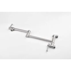 Wall Mount Pot Filler Faucet Pot Filler Faucet, Modern Brass Pot Filler Two-Attachment In Brushed Nickel 9 Wall Mount Pot Filler Faucet Pot Filler Faucet, Modern Brass Pot Filler Two-Attachment In Brushed Nickel -Tahanbath brushed nickel tahanbath pot fillers y w928 104072 4f 1000