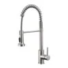 Single Handle Pull Down Sprayer Kitchen Faucet Single Handle With LED Light In Brushed Nickel