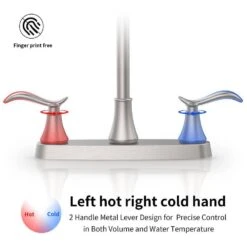 13.18 In. Brushed Nickel Single Handle High-Arc Pull-Out Kitchen Faucet With Pull-Down Sprayer 360° Spout Swivel -Tahanbath brushed nickel tahanbath pull down kitchen faucets z t3177p277520 1f 1000