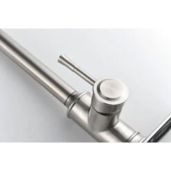 16.7 In. Single Handle Pull Out Kitchen Faucet In Brushed Nickel 360° Spout Swivel 13 16.7 In. Single Handle Pull Out Kitchen Faucet In Brushed Nickel 360° Spout Swivel -Tahanbath brushed nickel tahanbath pull down kitchen faucets z w2287141941 44 1000