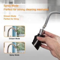 Single Handle Single Hole Bathroom Faucet Spot Resistant In Brushed Nickel -Tahanbath brushed nickel tahanbath pull out kitchen faucets z w124372167 1f 1000