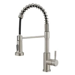 Single Handle Pull Out Sprayer Kitchen Faucet In