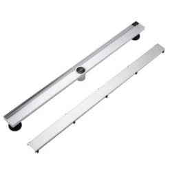 2.75 In W X 36 In D Stainless Steel Decorative Drain Cover With Brushed Nickel