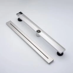 2.75 In. W X 28 In. D Stainless Steel Decorative Drain Cover With Brushed Nickel -Tahanbath brushed nickel tahanbath shower drains q pzz 7006bn 28 c3 1000