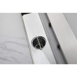12 In. Linear Shower Drain With Removable Cover, 304-Stainless Shower Drain Included Hair Strainer And Leveling Feet 14 12 In. Linear Shower Drain With Removable Cover, 304-Stainless Shower Drain Included Hair Strainer And Leveling Feet -Tahanbath brushed nickel tahanbath shower drains z d0102h7vhmp 4f 1000