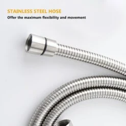 2-Handle 1-Spray Round Faucet With 10 In. Rain Shower Headand Handheld Shower Head Set Valve Included In Brushed Nickel -Tahanbath brushed nickel tahanbath shower faucets ms a3584 bn kxc 44 1000