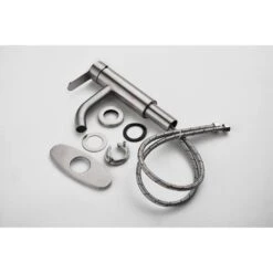 Single Handle Bathroom Sink Faucet In Brushed Nickel -Tahanbath brushed nickel tahanbath single hole bathroom faucets y w2287 143048 44 1000