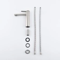 Single Handle Sink Vanity Bathroom Faucet -Tahanbath brushed nickel tahanbath single hole bathroom faucets z w2287p185548 fa 1000