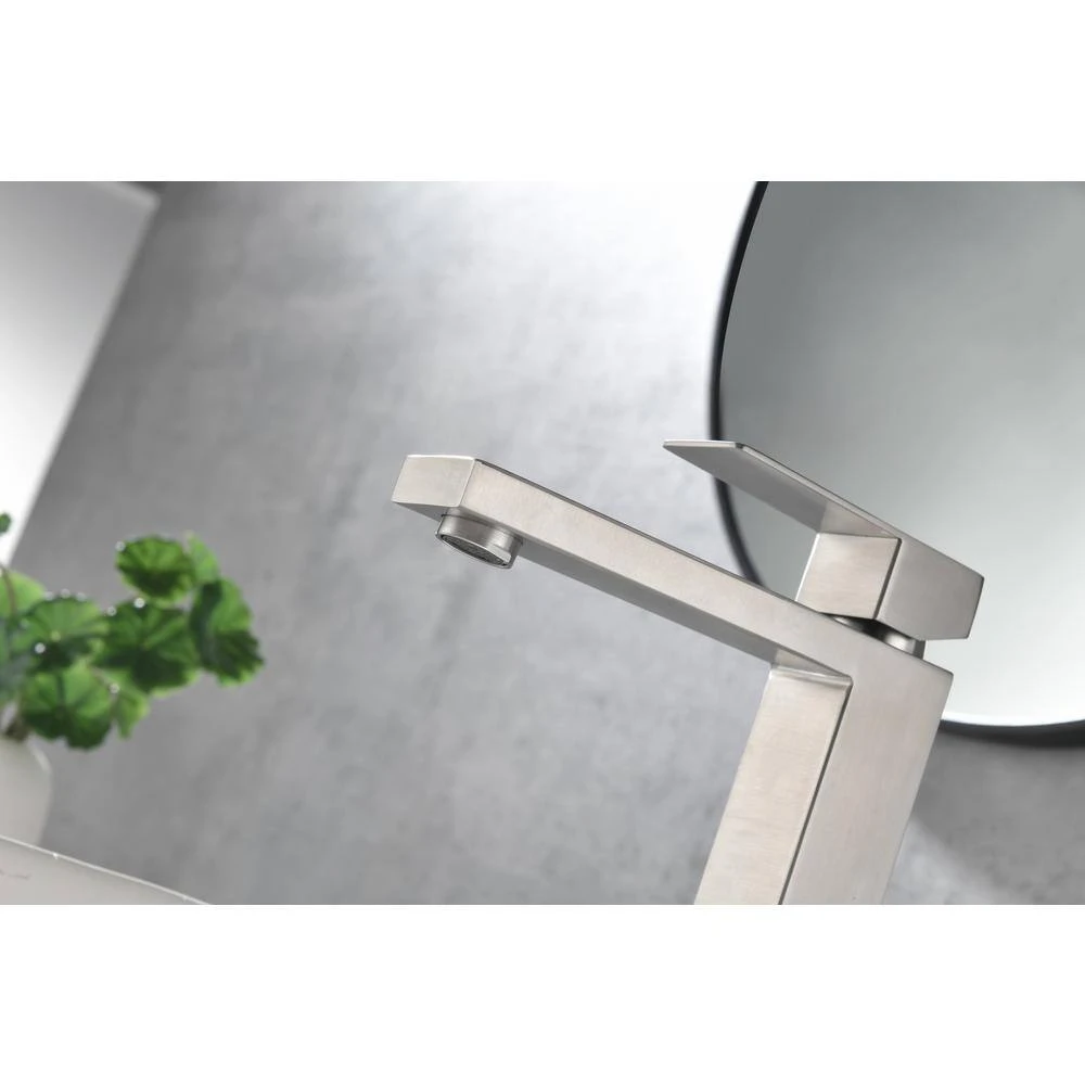 Waterfall Spout Bathroom Faucet, Single Handle Bathroom Vanity Sink Faucet 5 Waterfall Spout Bathroom Faucet, Single Handle Bathroom Vanity Sink Faucet - Image 5