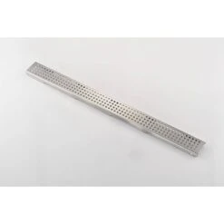 30 In. Linear Shower Drain, Included Hair Strainer And Leveling Feet In Brushed Nickel -Tahanbath brushed nickel tahanbath sink strainers y w2287 p149138 44 1000