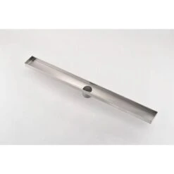 30 In. Linear Shower Drain, Included Hair Strainer And Leveling Ft. InBrushed Nickel -Tahanbath brushed nickel tahanbath sink strainers y w928 91559 1f 1000