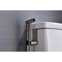Bidet Sprayer For Toilet, Handheld Cloth Diaper Sprayer In Brushed Silver -Tahanbath brushed silver tahanbath bidet faucets y w2287 p151830 fa 1000