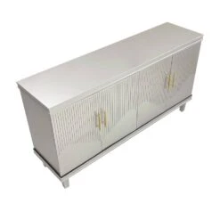 59.84 In. Large Size 4-Door Cabinet, Same As Living Room, Kitchen, Bedroom, Hallway (Champagne) -Tahanbath champagne tahanbath pantry organizers z w757p183285 c3 1000