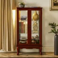 11.75 In. W X 26 In. D X 43.50 In. H Red MDF Freestanding Linen With Adjustable Shelves And Mirrored In Cherry 13 11.75 In. W X 26 In. D X 43.50 In. H Red MDF Freestanding Linen With Adjustable Shelves And Mirrored In Cherry -Tahanbath cherry tahanbath linen cabinets ct xl 92181 31 1000