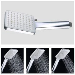 6 Sprays High Pressure Fixed And Handheld Shower Head Multi-Function 1.8 GPM In Chrome -Tahanbath chrome dual shower heads x w1219 w47905 4f 1000