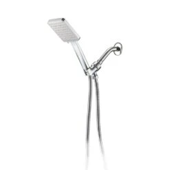 6 Sprays High Pressure Fixed And Handheld Shower Head Multi-Function 1.8 GPM In Chrome