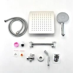 6-Spray High Pressure Dual Shower Head/Handheld Shower Combo In Chrome 11 6-Spray High Pressure Dual Shower Head/Handheld Shower Combo In Chrome -Tahanbath chrome dual shower heads x w1219 w60348 1f 1000