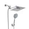6-Spray High Pressure Dual Shower Head/Handheld Shower Combo In Chrome