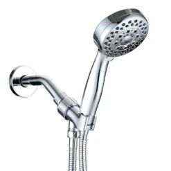 5-Spray Patterns With 2.5 GPM 3.5 In. Wall Mount Handheld Shower Head In Chrome