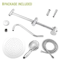Single Handle 1-Spray Tub And Shower Faucet 1.8 GPM In Chrome Valve Included -Tahanbath chrome tahanbath bathtub shower faucet combos z w124357627 44 1000
