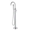 Single-Handle Claw Foot Freestanding Tub Faucet In Chrome